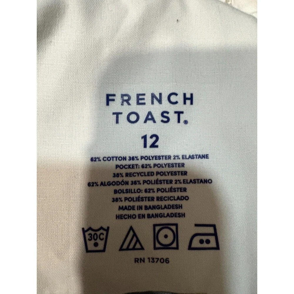 French Toast Boys Size 12 Relaxed Fit Khaki School Uniform Chino Pants Tan